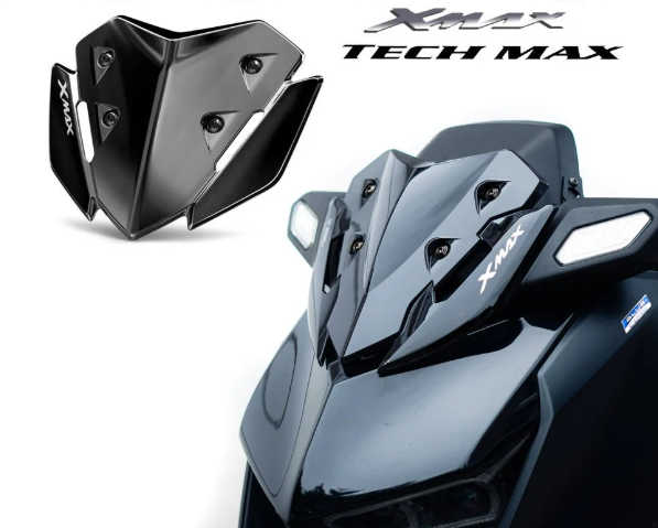 T-Moto Xmax Techmax 2024-2025 Siyah Spor Cam