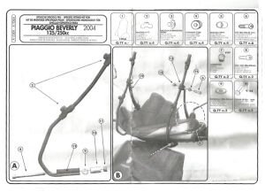 Kappa A108A PIAGGIO BEVERLY 250 (04-06) RUZGAR SIPERLIK BAGL