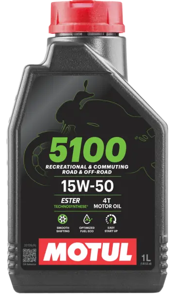 MOTUL 5100 15W50 MOTOSİKLET YAĞI (1 LT)