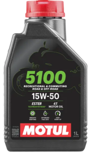 MOTUL 5100 15W50 MOTOSİKLET YAĞI (1 LT)