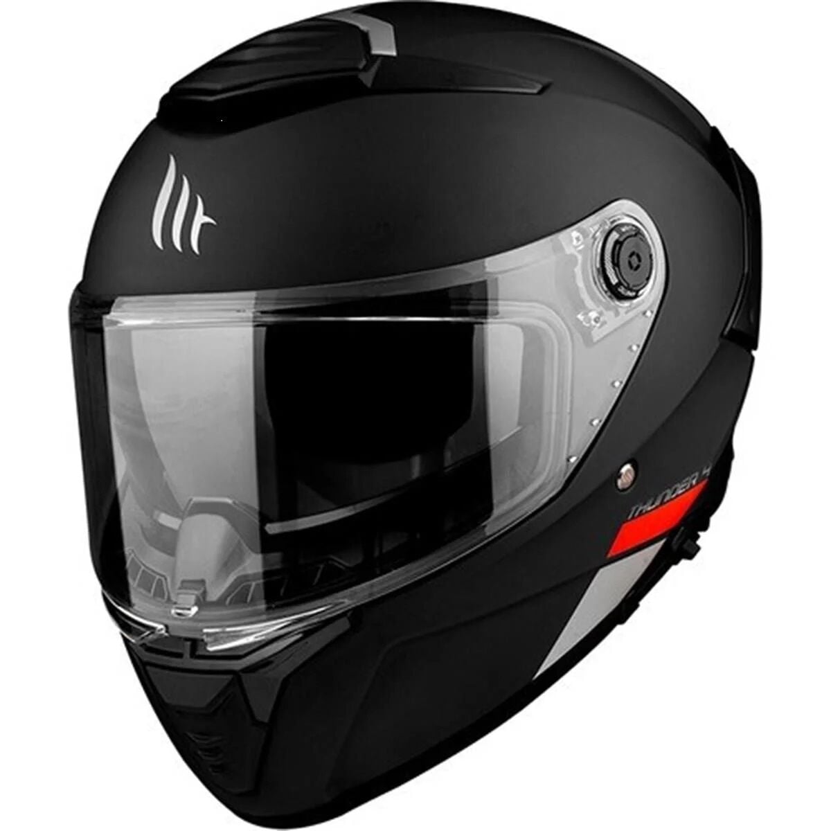 MT Thunder 4 Sv Solıd A1 Mat Siyah Kapalı Kask
