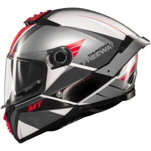 MT Thunder 4 Sv Freeway A5 Parlak Gri Kapalı Kask