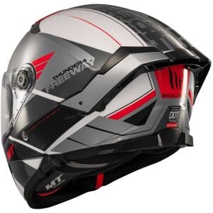 Mt Thunder 4 Sv Freeway A5 Parlak Gri Kapalı Kask