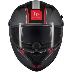 MT Braker Sv Charm B5 Mat Siyah Kırmızı Kapalı Kask