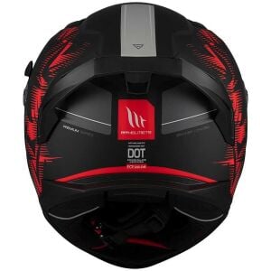 MT Braker Sv Charm B5 Mat Siyah Kırmızı Kapalı Kask