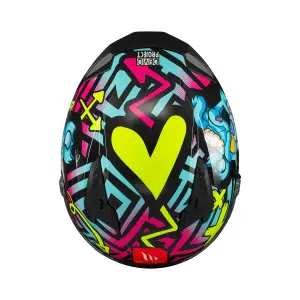 MT Braker Sv Crazy Teddy B7 Parlak Çoklu Renk Kapalı Kask