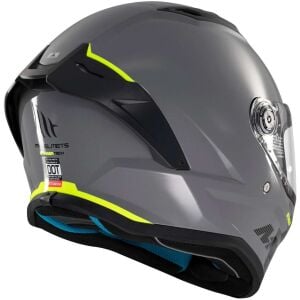 MT Stınger 2 Solıd A12 Parlak Gri Kapalı Kask