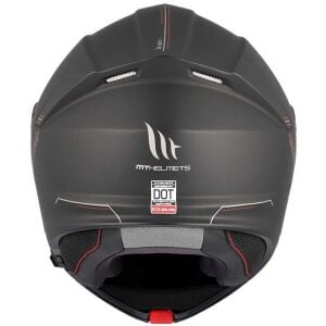 MT Genesıs Sv Solıd a1 Matt Siyah Çene Açılır Kask