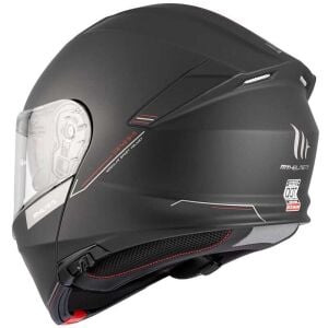 MT Genesıs Sv Solıd a1 Matt Siyah Çene Açılır Kask