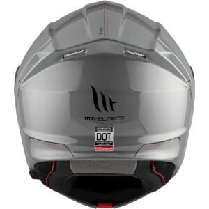 MT Genesıs Sv Solıd a12 Parlak Gri Çene Açılır Kask