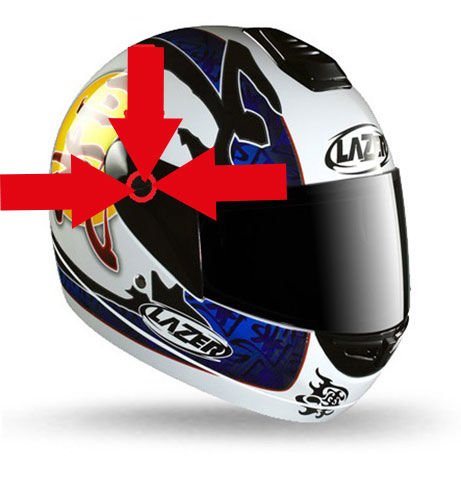 LAZER LZ6 KASK CAM KAPAK VIDA SETI