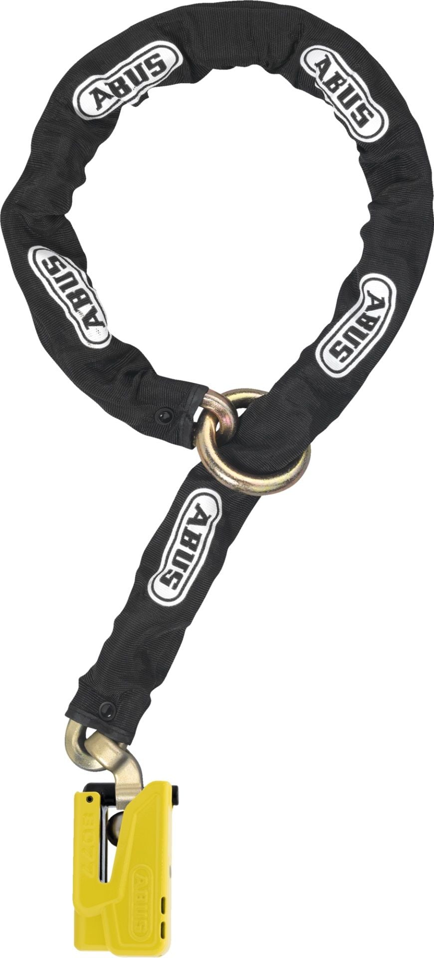 Abus (YENİ NESİL 2.0) 120cm 12mm Loop Zincir  + 8077 Granit Alarmlı Kilit