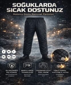 Raincoat Alt Siyah Yağmurluk