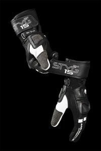 Furygan STYG15 Deri Motosiklet Eldiveni Siyah Beyaz (EN 13594 Sertifikalı)