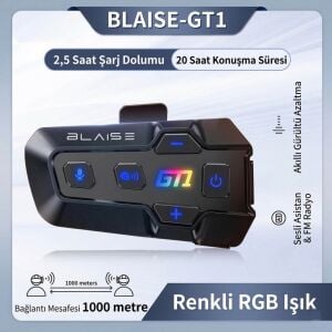 Blaise GT1 Bluetooth İnterkom Siyah
