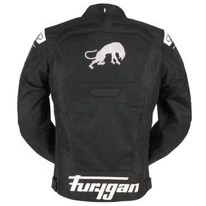 Furygan Atom Vented Evo Yazlık Korumalı Erkek Ceketi Siyah Beyaz