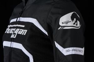 Furygan Mystıc Evo Vented Yazlık Kadın Korumalı Montu Siyah Beyaz