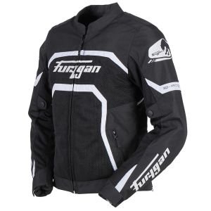 Furygan Mystıc Evo Vented Yazlık Kadın Korumalı Montu Siyah Beyaz
