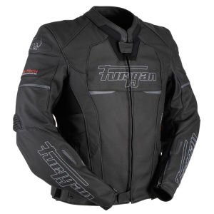 Furygan Nitros Motosiklet Deri Ceket Siyah Beyaz
