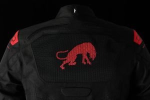 Furygan Atom Vented Evo Erkek Yazlık Ceket Siyah Kırmızı