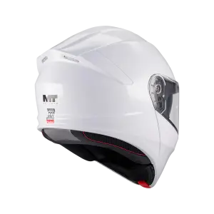 MT Genesis Sv Pure A0 Parlak Beyaz Çene Açılır Kask