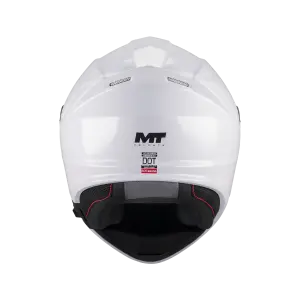 MT Genesis Sv Pure A0 Parlak Beyaz Çene Açılır Kask