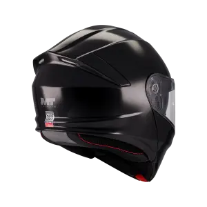 MT Genesis Sv Pure A1 Parlak Siyah Çene Açılır Kask