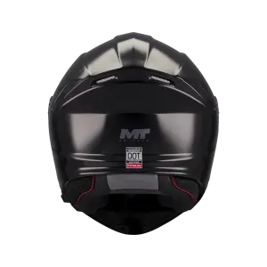 MT Genesis Sv Pure A1 Parlak Siyah Çene Açılır Kask