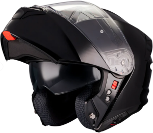 MT Genesis Sv Pure A1 Parlak Siyah Çene Açılır Kask