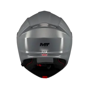 MT Genesis Sv Pure A12 Parlak Gri Çene Açılır Kask