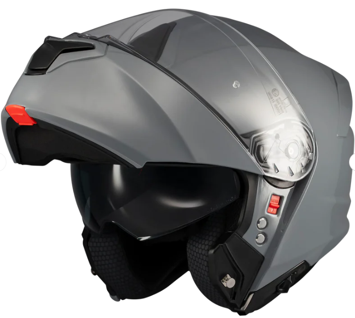 MT Genesis Sv Pure A12 Parlak Gri Çene Açılır Kask