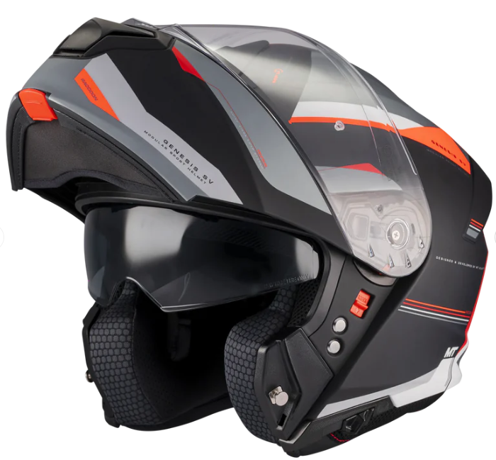 MT Genesis Sv Raccoon B5 Matt Çene Açılır Kask