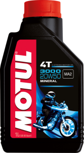MOTUL 3000 20W50 MINERAL MOTOSİKLET YAĞI (1 LT)