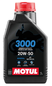 MOTUL 3000 20W50 MINERAL MOTOSİKLET YAĞI (1 LT)