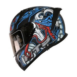Mts M-801 Snake Full Face Kask Myth Blue