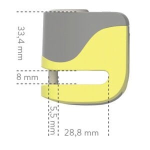 Auvray Mını Alarmlı Disk Kilidi 5,5MM (Vespa Uyumlu)