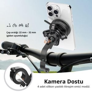 Nukrotech Fastfix FX2-154 Titreşim Modüllü Telefon Tutucu