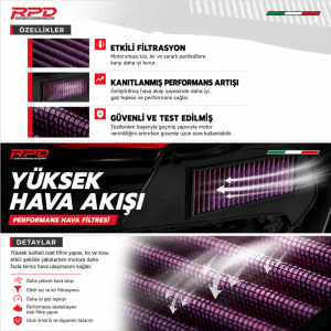 RPD Yüksek Akışlı Hava Filtresi Forza 250 (2021-2026)