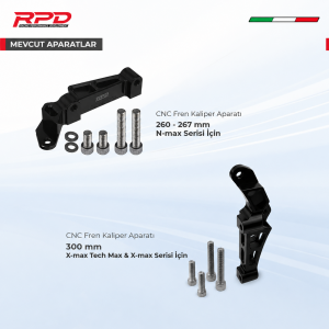 Rpd Fren Kaliperi Zenith Radial 4P P100 - Gümüş/Siyah (Ön)