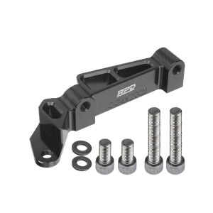 Rpd Cnc  Fren Kaliper Braketi (OEM Amortisör ve Radyal 4P Kaliper P.100) Siyah + Cıvata ve Pul N-Max 267mm/260mm için