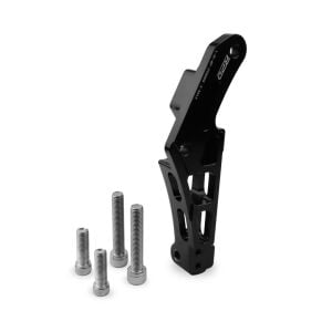 Rpd Vector CNC Fren Kaliper Braketi (OEM Amortisör ve Radyal 4P Kaliper P.100) Siyah + Cıvata X-Max 298mm/ R25 320mm için