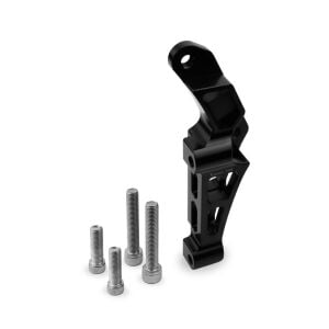 Rpd Vector CNC Fren Kaliper Braketi (OEM Amortisör ve Radyal 4P Kaliper P.100) Siyah + Cıvata X-Max 298mm/ R25 320mm için