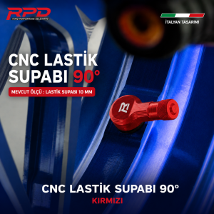 Rpd Cnc Lastik Valf Kapağı Seti 90 Derece Açılı (10MM)