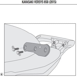 Kappa 4114KIT Kawasakı VERSYS 650 (15) Yan Canta Tasıyıcı Baglantı Kiıtı