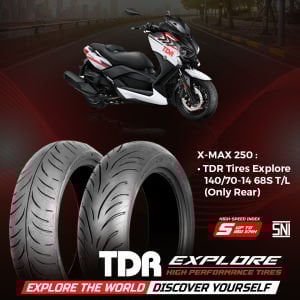 Tdr Lastik Explore 140/70-14 68S T/L X-Max Forza 250 (Sadece Arka)